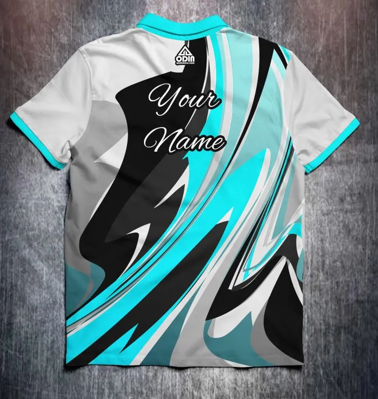 Abstract bright paint Blue - Image 2