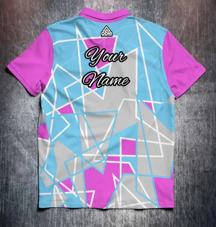 Abstract Shapes Pink Blue - Image 2