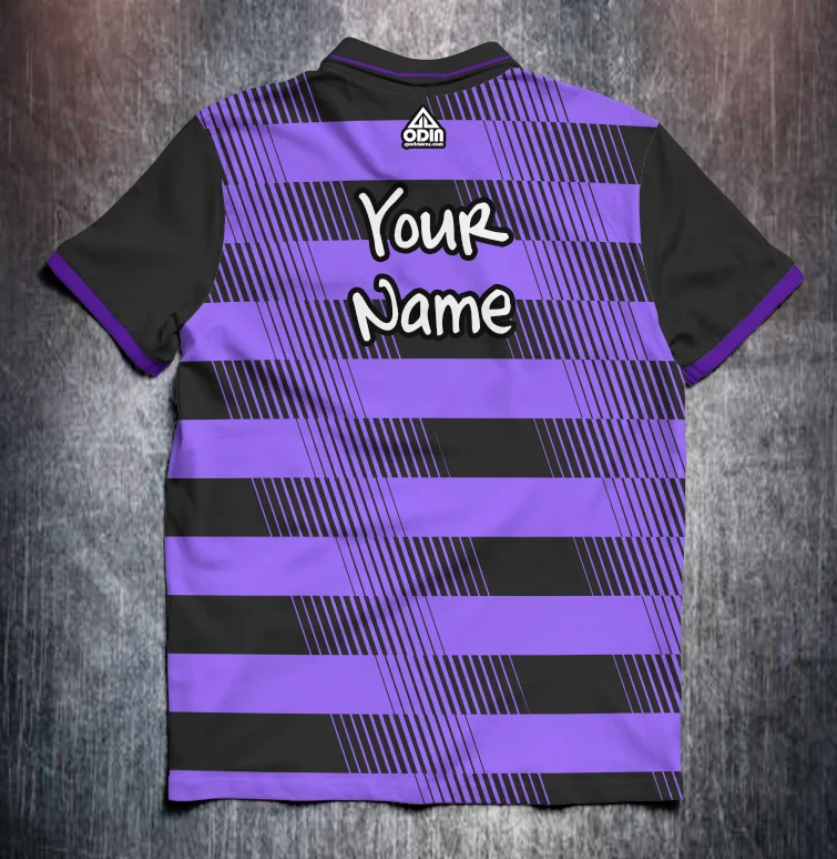 Black Purple Lines Stripes - Image 2