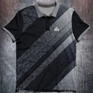 Black white abstract geometric