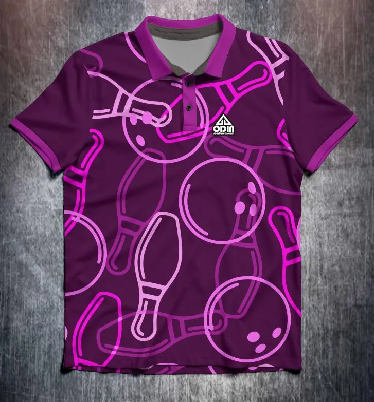 Bowling ball pins pink