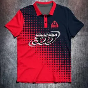 Columbia 300 Halftone red black