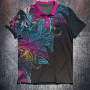 Grey Pink Blue Floral