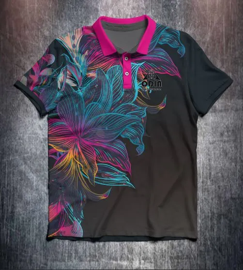 Grey Pink Blue Floral