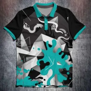 Splash Geometric Aqua