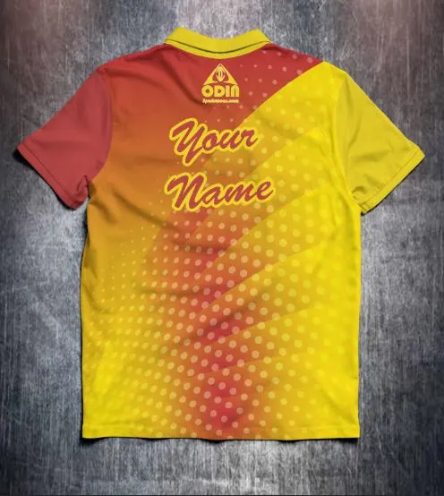 Abstract dotted Yellow Red