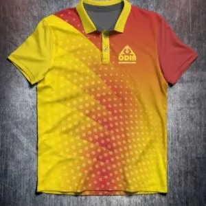 Abstract dotted Yellow Red