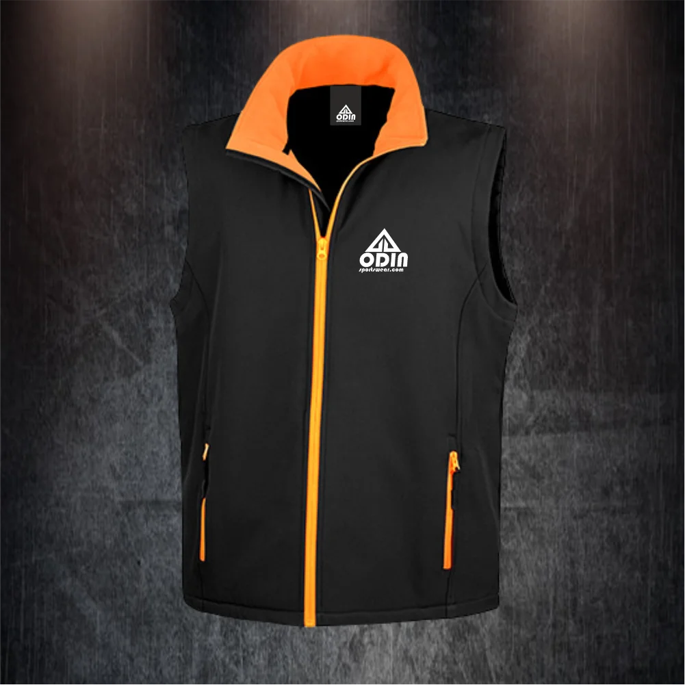 Basic Bodywarmer Black-Orange