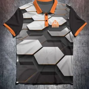 Hexagon Grey Black