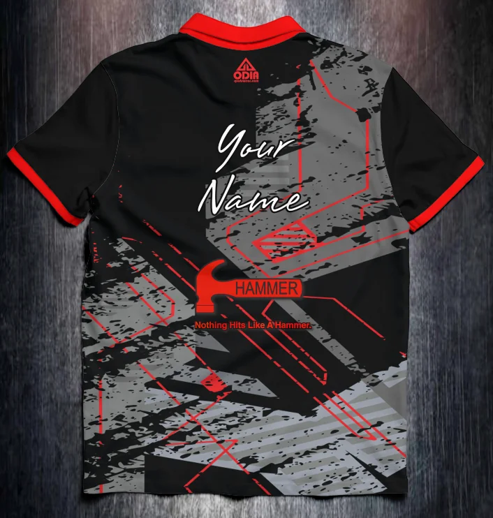 Hammer Grunge Lines Red - Image 2