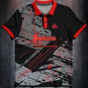 Hammer Grunge Lines Red